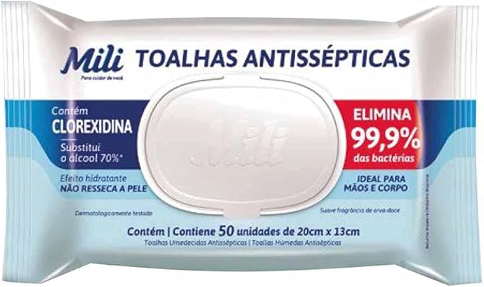 Mili Toalhas Umedecidas Antissépticas