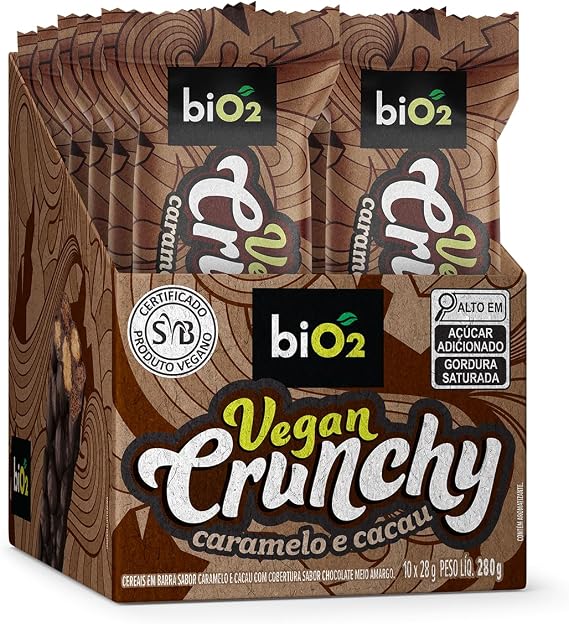 Barra de Cereal biO2 Vegan Crunchy